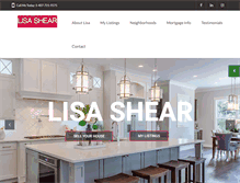 Tablet Screenshot of lisashearrealtor.com